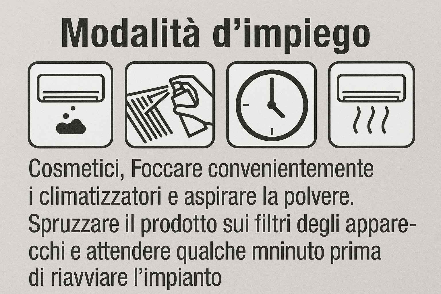 Pulitore igienizzante per CONDIZIONATORI F20 – spray detergente antibatterico - Lemag srl
