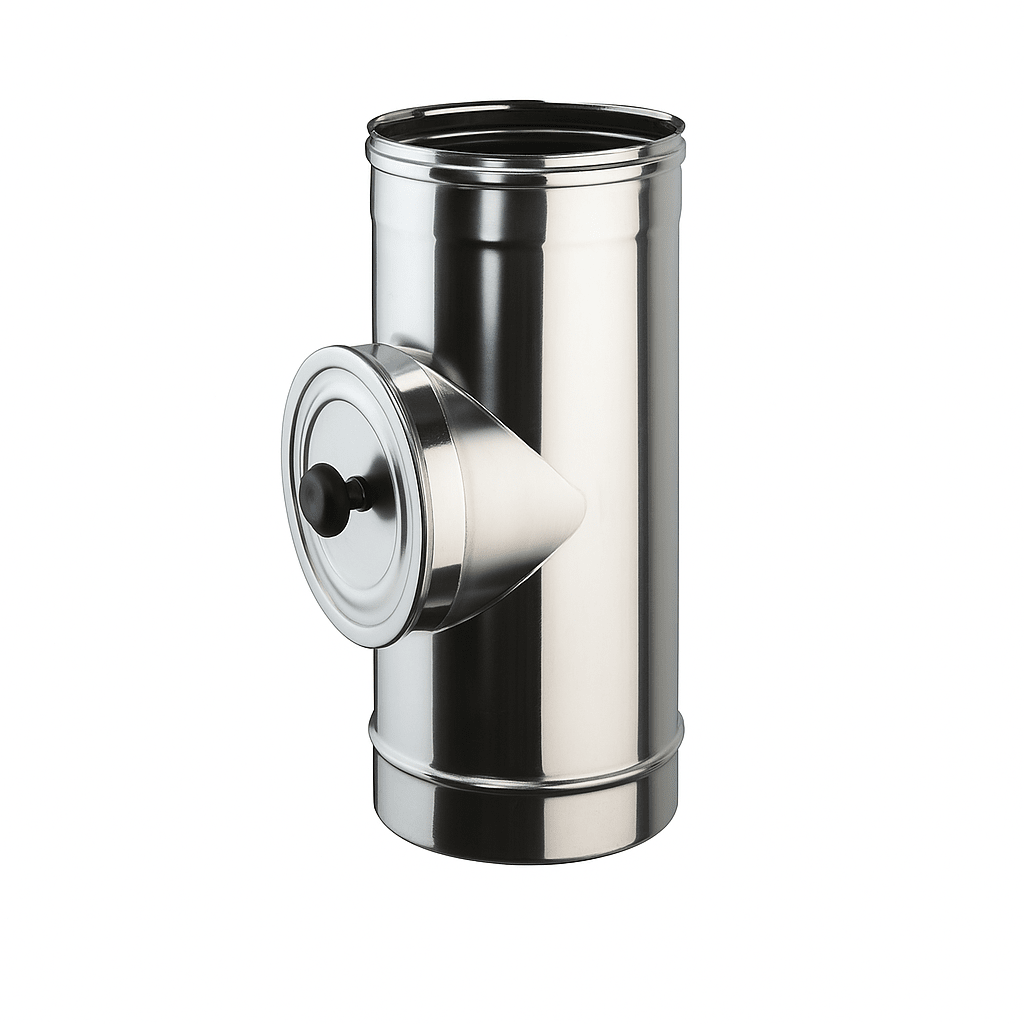 Tubo Canna Fumaria Inox AISI 304 con Porta Ispezione – Ø150 / Ø250 – LEMAG SRL - Lemag srl