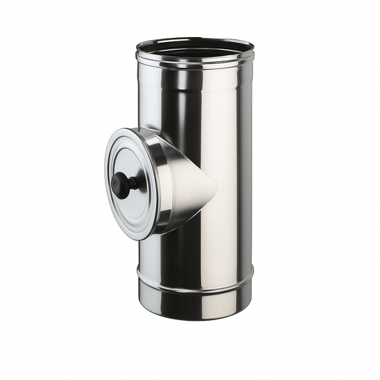 Tubo Canna Fumaria Inox AISI 304 con Porta Ispezione – Ø150 / Ø250 – LEMAG SRL - Lemag srl