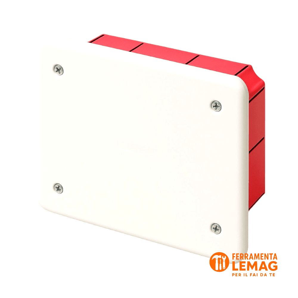 Gewiss GW48002 Cassetta derivazione 118x96x50 mm con coperchio bianco RAL9016 - Lemag srl