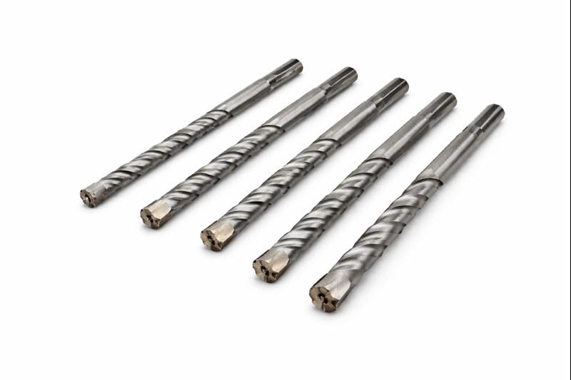 Set 5 Punte Trapano SDS per Muratura Misure 6x110 8x110 8x160 10x160 12x160 mm per Cemento Laterizio Pietra Punta in Metallo Duro - Lemag srl