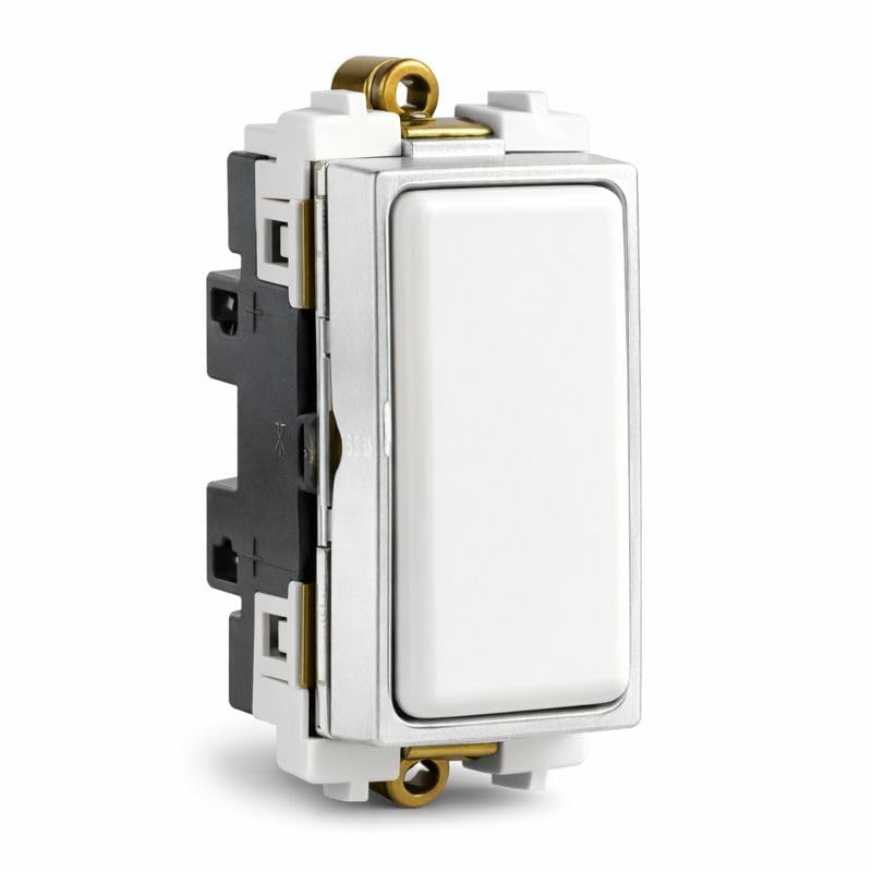 Interruttore Elettrico a Bilanciere 7901.6 Bianco – Unipolare 1P – 16AX 250V AC – Comando ON/OFF per Impianti Civili - Lemag srl