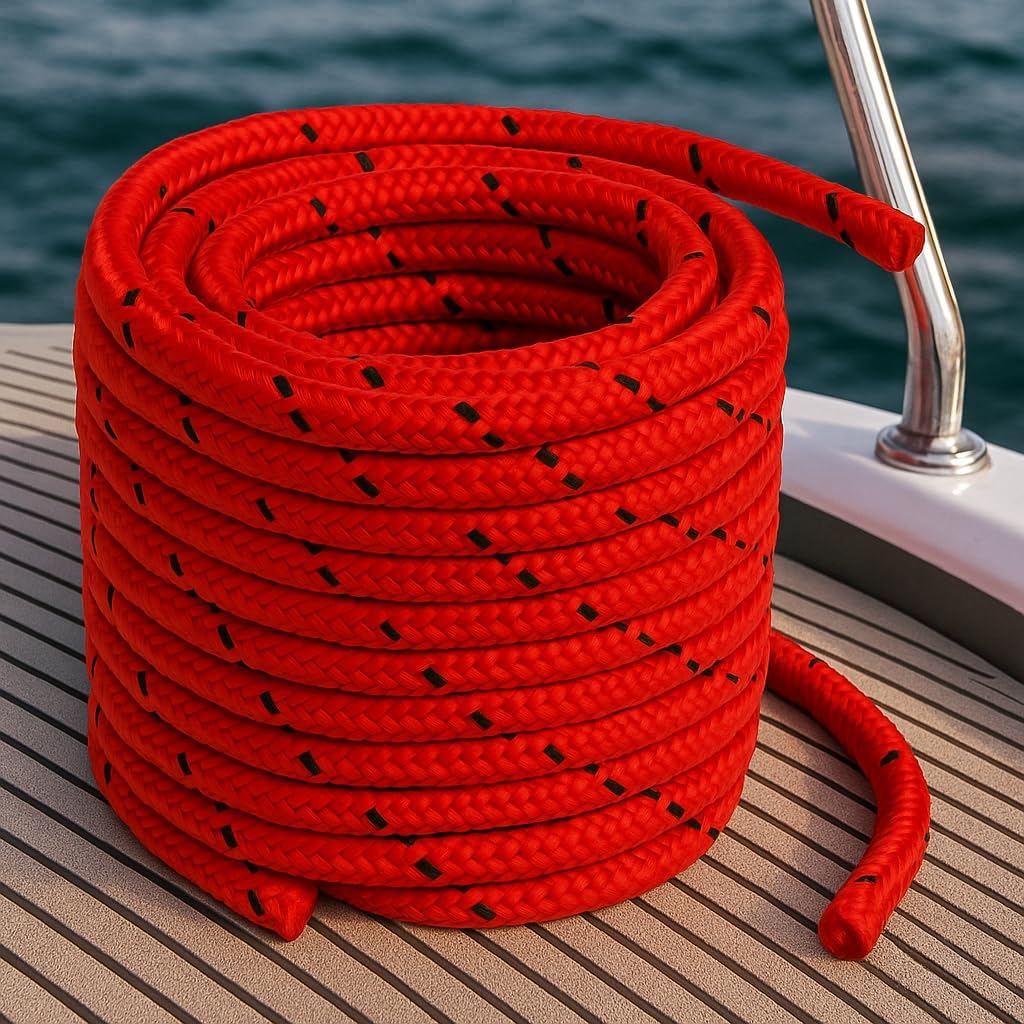 Treccia Elastica Rossa Ø8 mm x 10 m – Corda Multiuso Resistente – Lemag SRL - Lemag srl