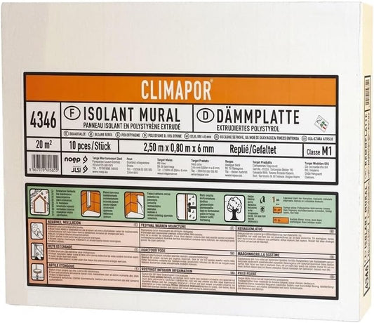 Pannello Isolante Sottoparato 2,5 x 0,8 m Spessore 6 mm - 10 Pezzi, 20 mq - Polistirene Estruso Antimuffa e Anticondensa per Pareti Fredde - Sotto Carta da Parati e Pittura - Lemag srl