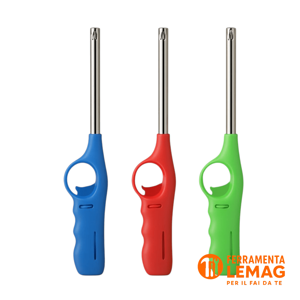 Accendigas Utility Lighter – confezione 3 pezzi, lungo e sicuro per cucina grill - Lemag srl