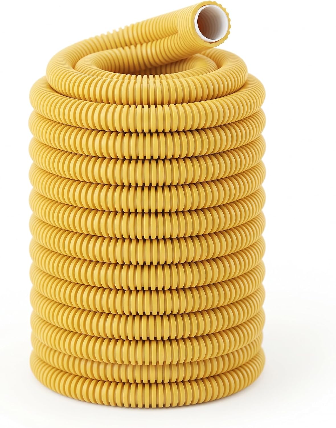 Tubo Multistrato Gas APE MULTYGAS Ø16x2,0 mm PEX-b/AL/PEX-b in Guaina Corrugata Gialla — Rotolo 20 m, Conforme UNI/TS 11343, Alluminio Saldato TIG, per Impianti Gas Metano e GPL - Lemag srl