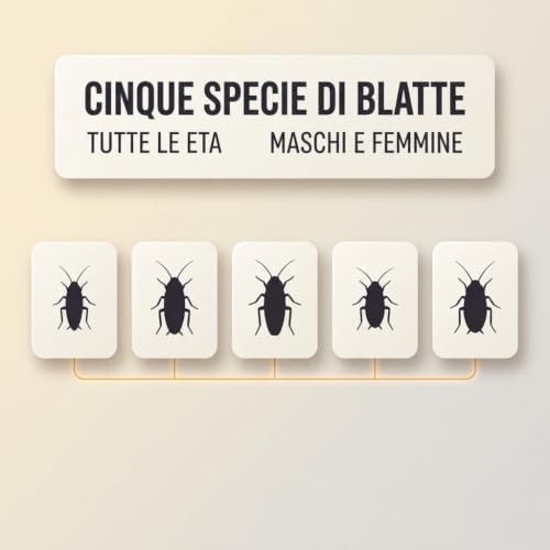 Insetticida Gel Scarafaggi e Blatte – 3 Siringhe da 8 g – Esca Pronta Uso Acetamiprid, Attrae Fino a 1 Metro - Lemag srl