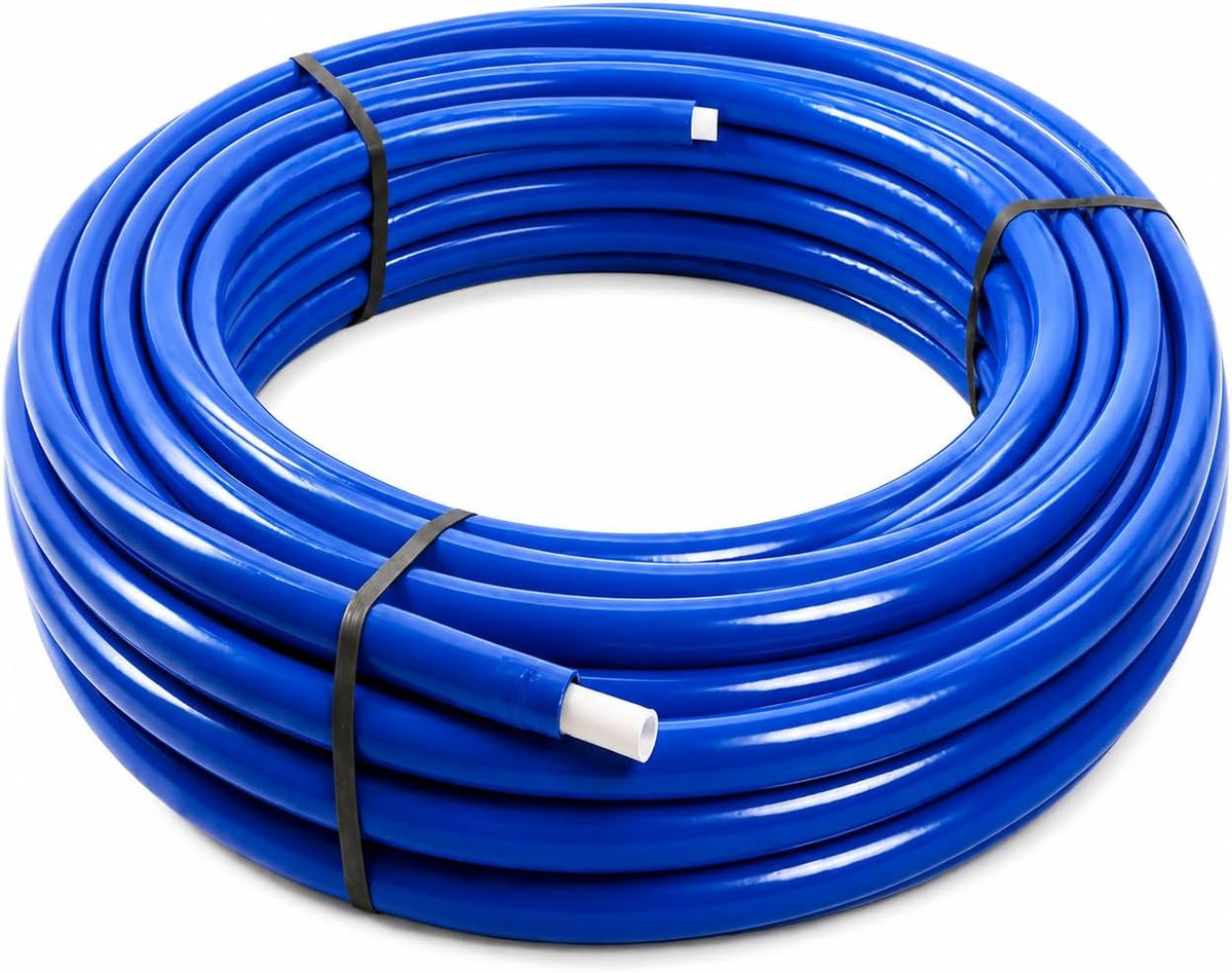 Tubo Multistrato PE-RT/AL/PE-RT Ø16x2mm Rotolo – Rivestimento Blu Acqua Fredda | Impianti Idraulici Riscaldamento Sanitari | Alta Pressione e Temperatura | Made in Italy - Lemag srl