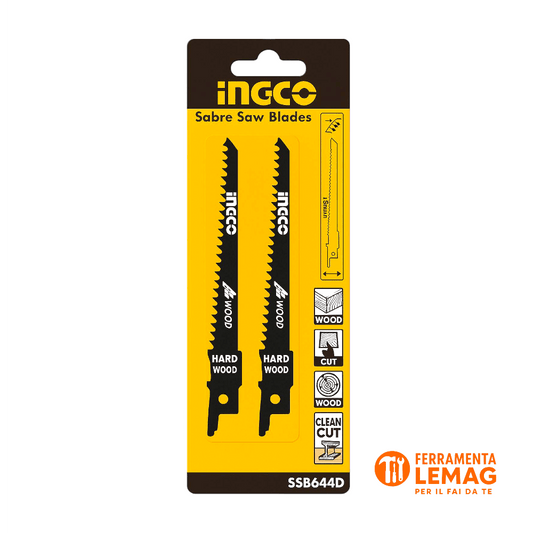Blister 2 lame per sega gattuccio per legno, taglio rapido e preciso, universali - Lemag srl
