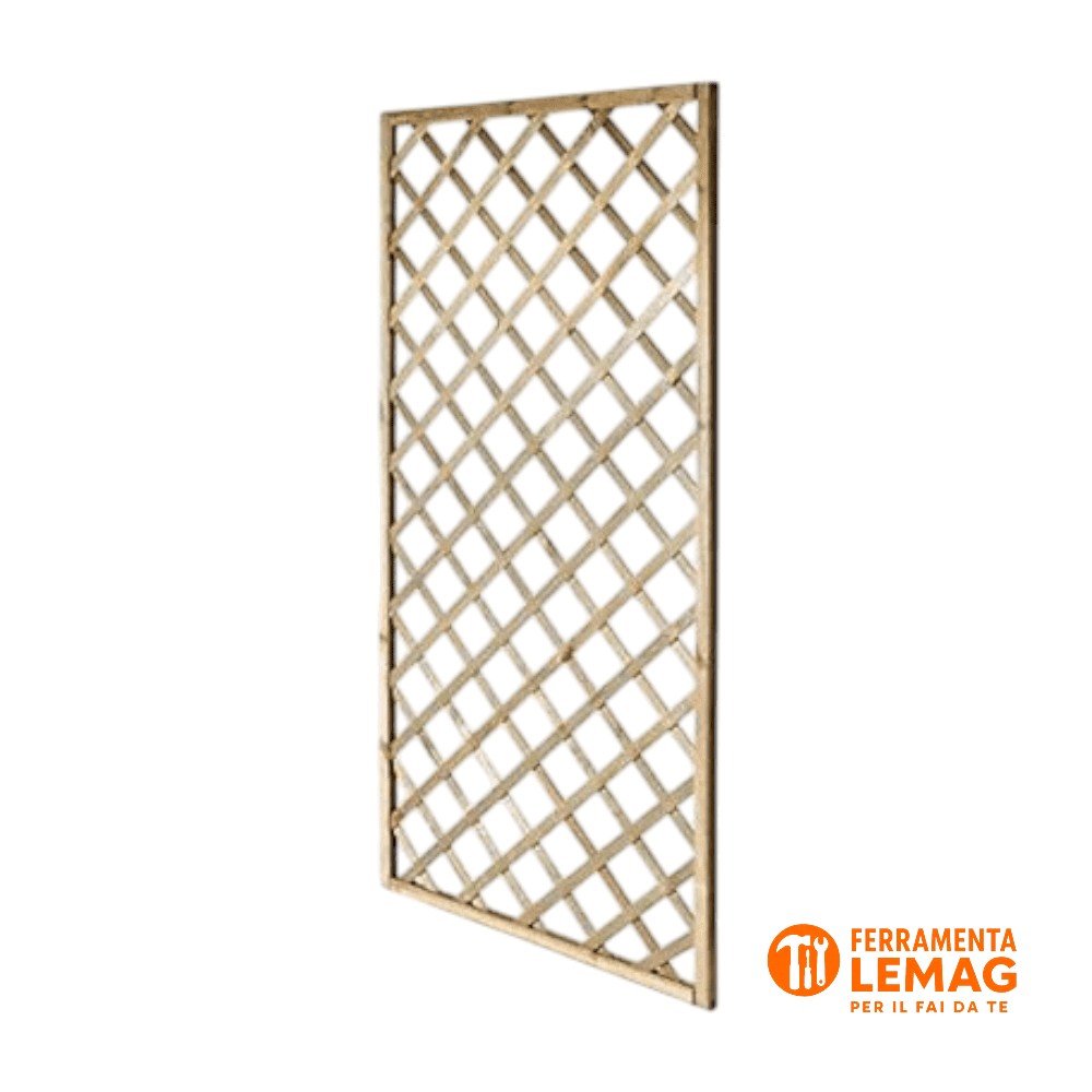 Pannello Grigliato in Legno di Pino Impregnato da Giardino per pianti rampicanti - Lemag srl