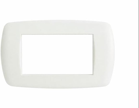 Placca 6 posti Millennium avorio compatibile BTicino Living