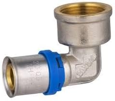Raccordo a Gomito a Pressione 20 x 3/4” – Per Tubi Multistrato – Connessione Angolare per Impianti Idraulici e Termoidraulici - Lemag srl