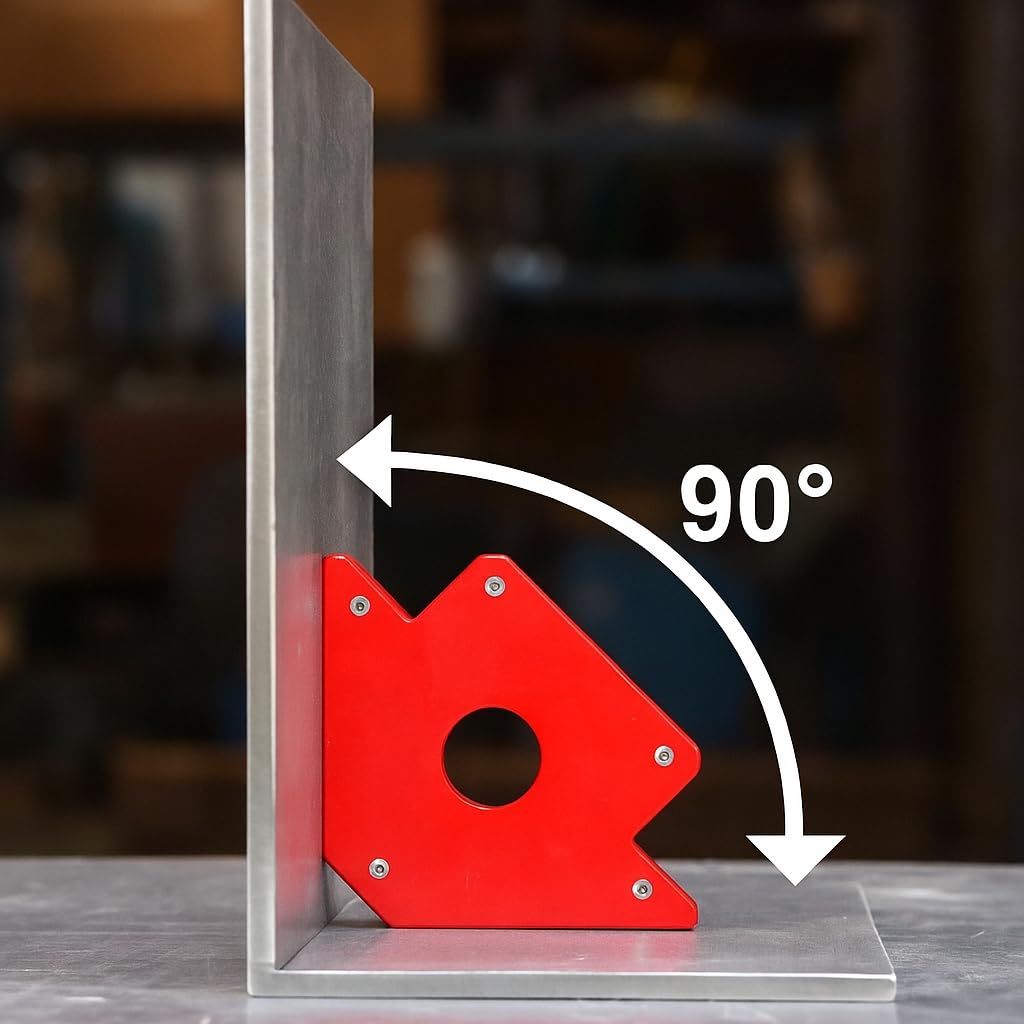 Posizionatore Magnetico per Saldatura 12 kg – Set da 2 Pezzi – Angolo Magnetico Regolabile a 45° 90° 135° - Lemag srl
