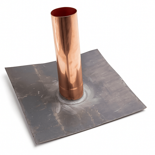 Bocchettone in Piombo e Rame Ø 80 mm – Scarico Pluviale Resistente – LEMAG SRL - Lemag srl