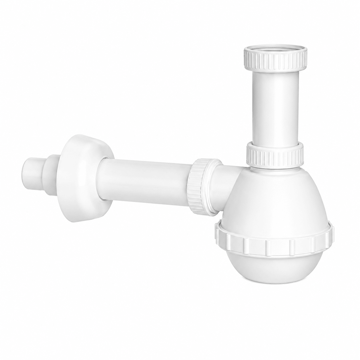 Sifone per Lavello Cucina 1 Via "Francia" – Attacco 1"1/2 | Scarico Ø32/40 mm | Sifone Cucina Universale Anti - Odore | Facile Installazione Fai da Te - Lemag srl