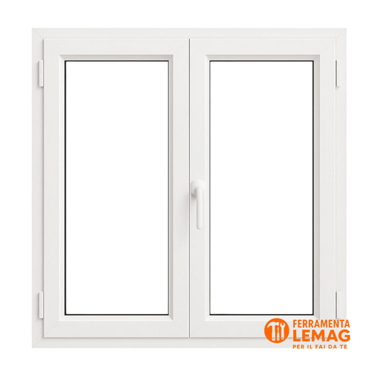 Finestra alluminio taglio termico H120xL130 isolamento energetico - Lemag srl - Lemag srl