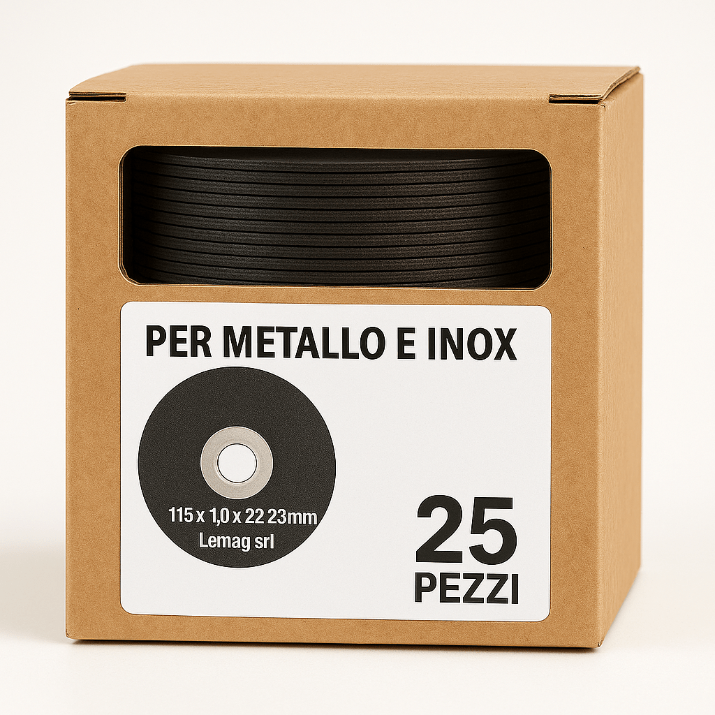 Dischi da Taglio 115 x 1,0 x 22,23 mm – Confezione da 25 – Lemag SRL - Lemag srl