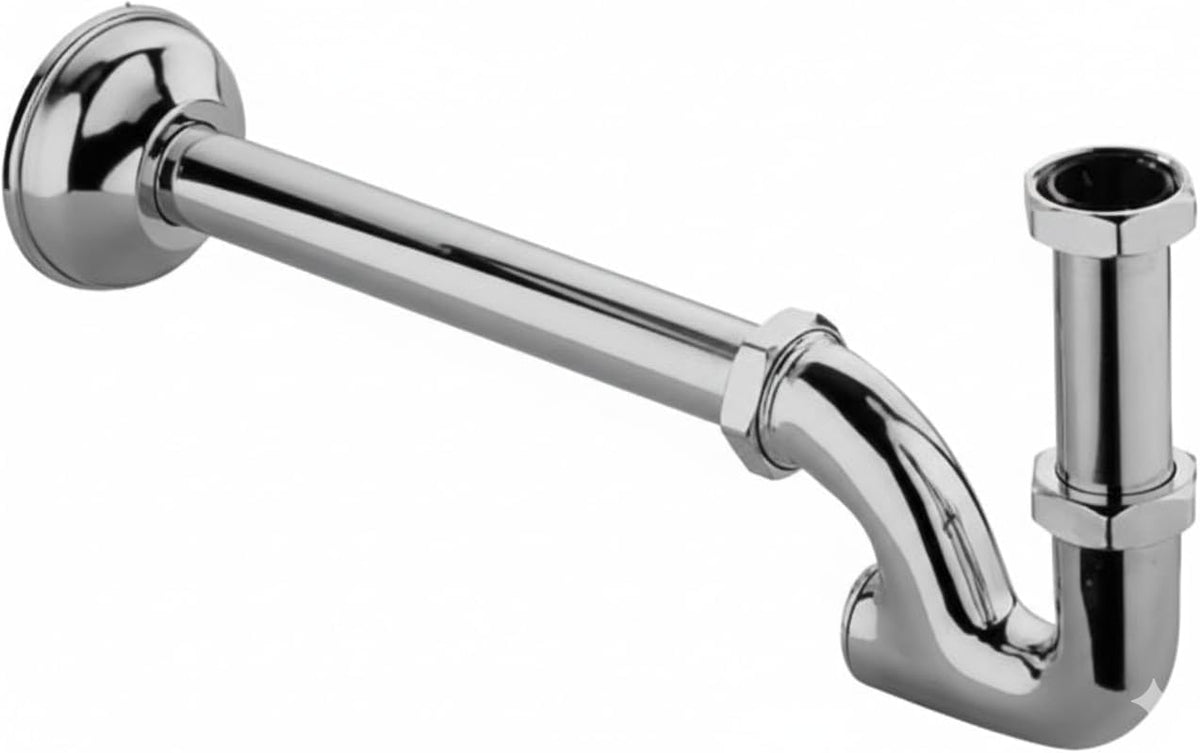 Sifone Lavabo a U con Ispezione Europa Ø 32 x 250 mm – Attacco 1 1/4 - Lemag srl