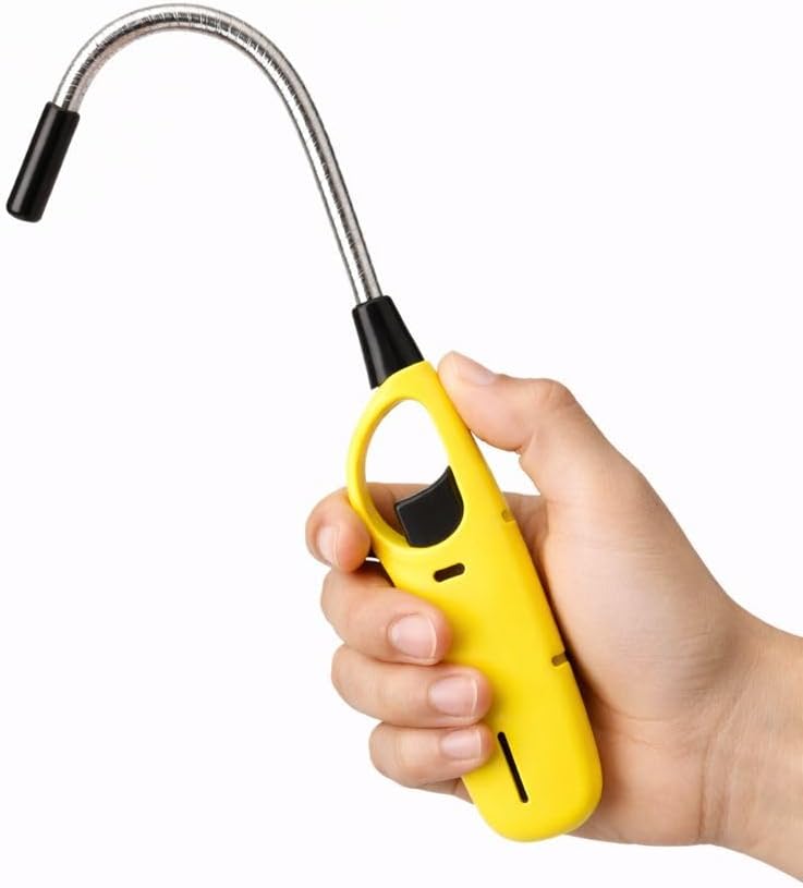 Set 4 Accendigas Lunghi Flessibili Ricaricabili — Accendini a Collo Flessibile Pieghevole per Cucina, Fornelli, Barbecue, Caminetti e Candele | Mani al Sicuro | Multicolore - Lemag srl
