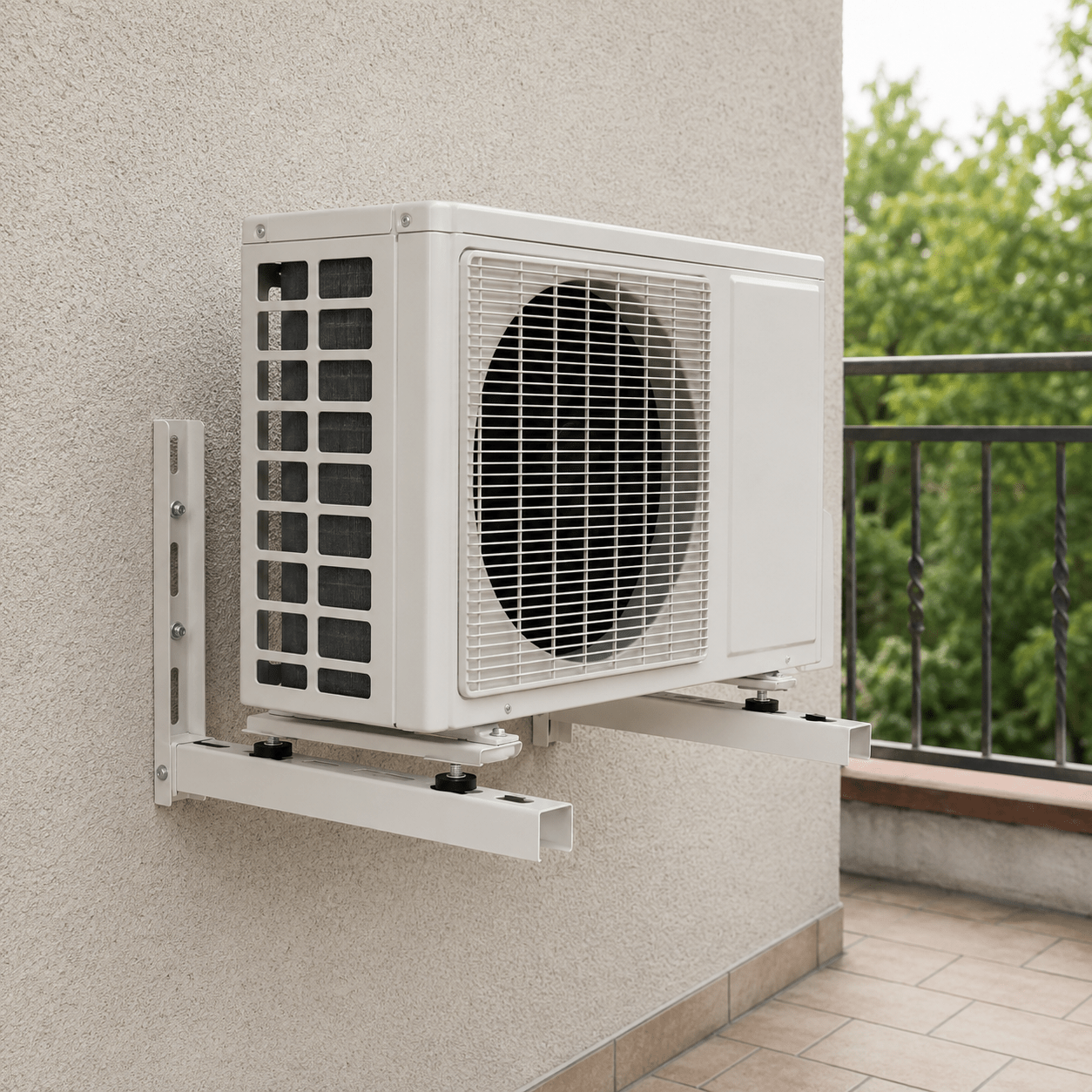 Staffa Climatizzatori Universale Super Light 420x400x700 mm Spessore 15/10 Supporto Condizionatore - Lemag srl