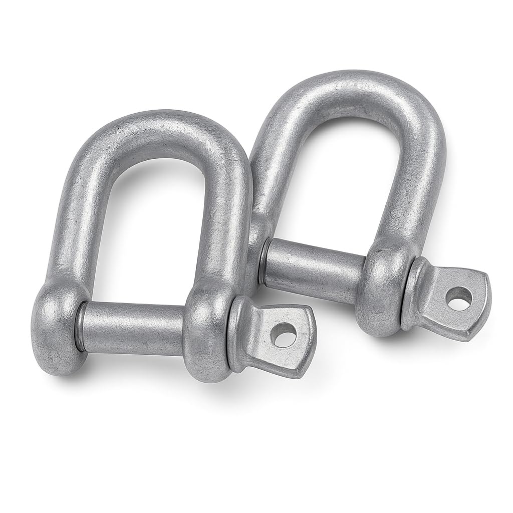 2x Grillo a D 10 mm – Acciaio Zincato Resistente per Sollevamento e Nautica – LEMAG SRL - Lemag srl