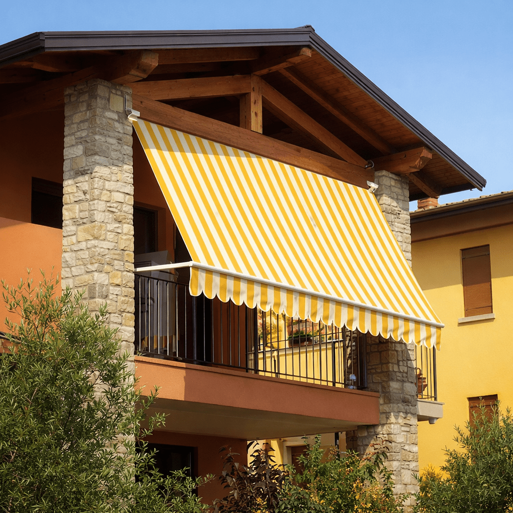 Tenda da Sole a Caduta 100x250 cm con Braccetti Regolabili – Vari Colori - Lemag srl