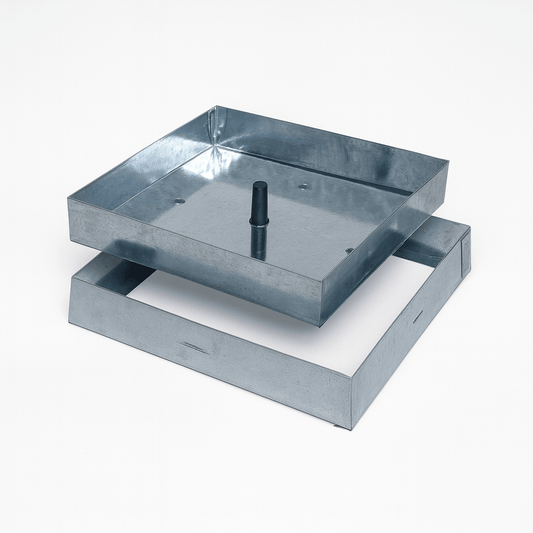 Chiusino Zincato 33x33 cm H5 – Copertura per Tombini e Scarichi – Lemag SRL - Lemag srl
