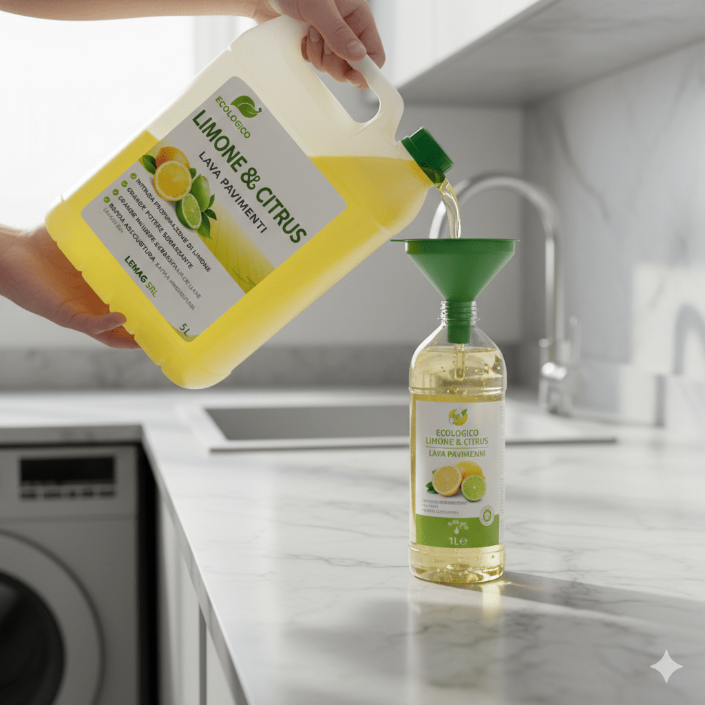 Lavapavimenti 1 - 5 Litri Limone & Citrus Rapida Asciugatura - Lemag srl