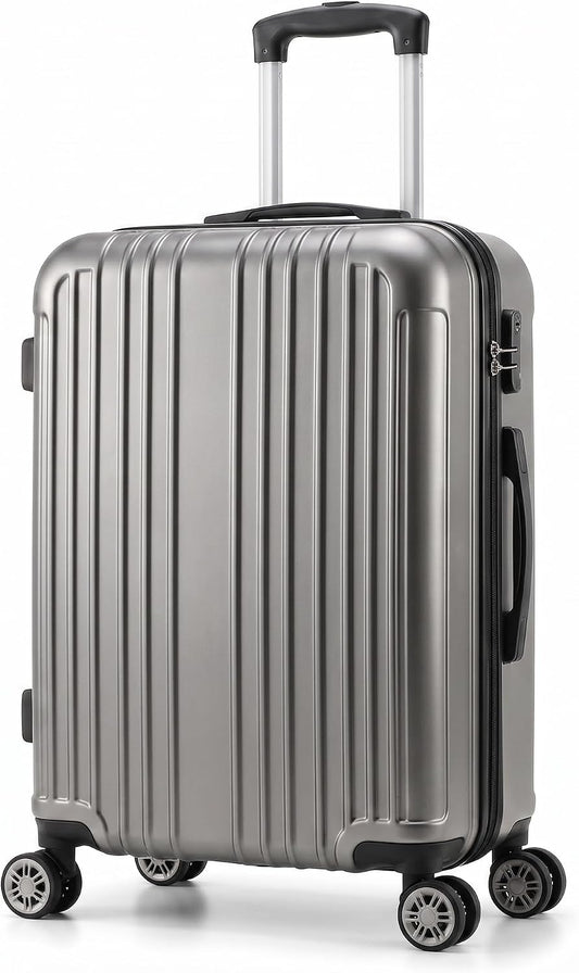 Lemag trolley cabina rigido abs grigio con ruote removibili.