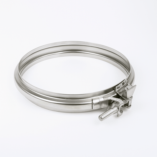 Fascetta di Bloccaggio Canna Fumaria Inox AISI 304 – Ø80/120/130/150/160/180/250/300 mm - Lemag srl