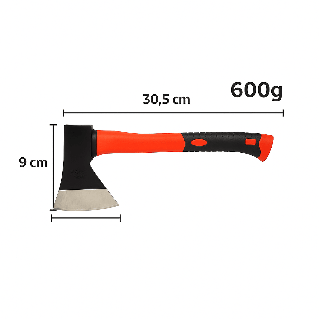 Ascia Spaccalegna 600g – Accetta Fibra di Vetro Leggera e Resistente – Lemag srl - Lemag srl