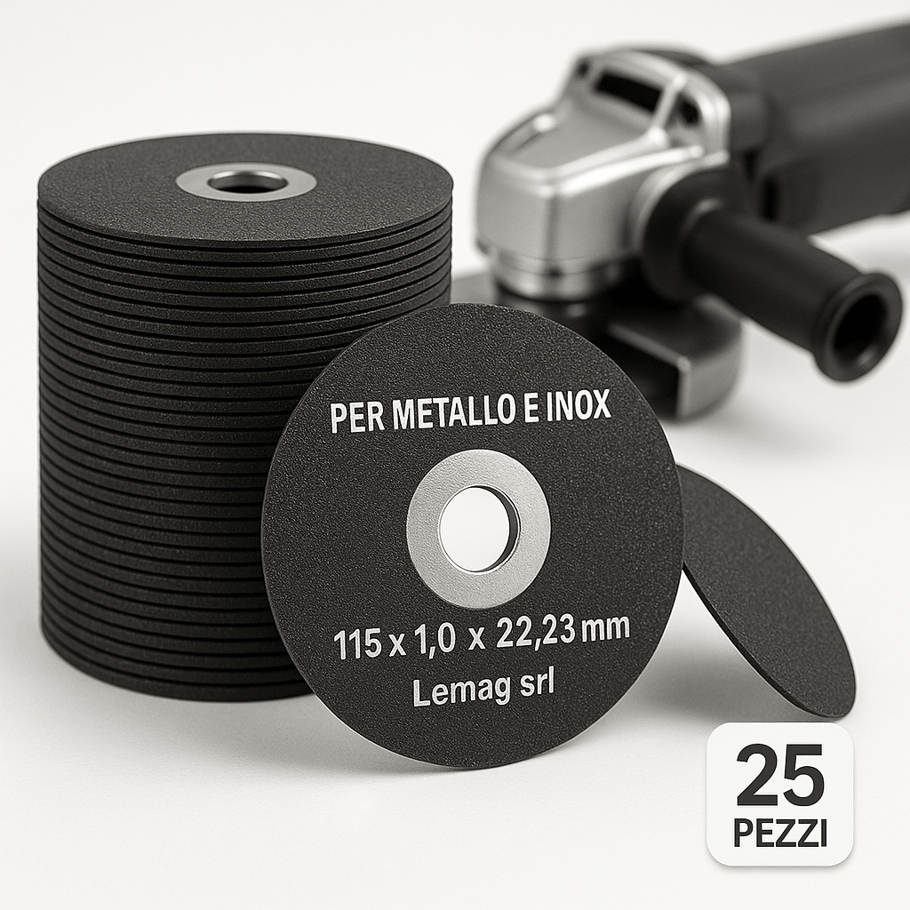Dischi da Taglio 115 x 1,0 x 22,23 mm – Confezione da 25 – Lemag SRL - Lemag srl