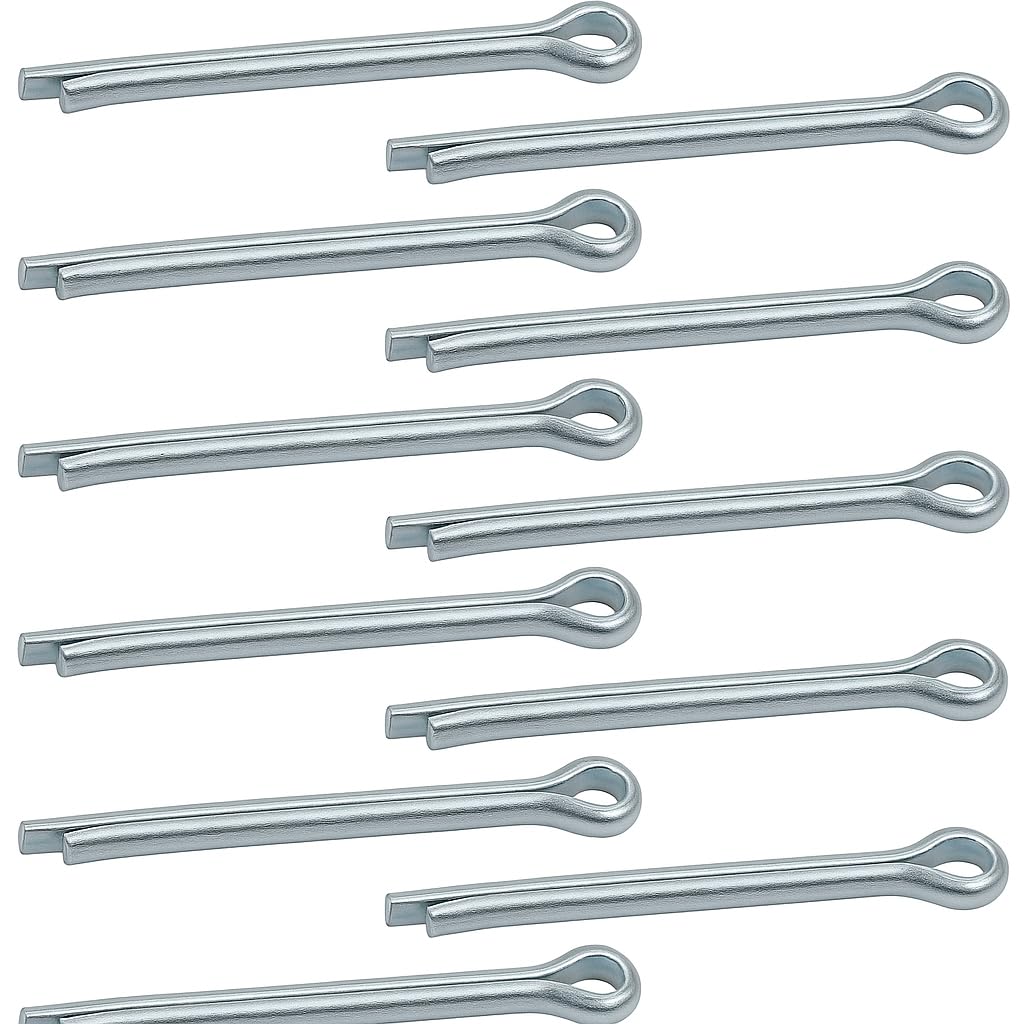 Coppiglie a Forcella UNI 1336 Ø4 x 40 mm Acciaio Zincato – 10 Pezzi - Lemag srl