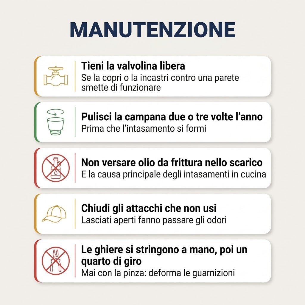Sifone 2 Vie Salvaspazio Ispezionabile per Lavello 1 Pollice e Mezzo x 40 mm - Per Lavelli a Due Vasche - Corpo Compatto che Libera il Mobile Sottolavello - Lemag srl