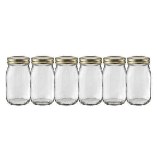 Vasi in Vetro per Conserve con Tappo Set 6 – 212-1062 ml - Lemag srl