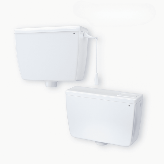 Vaschetta WC Universale con Galleggiante e Accessori – Pulsante o Catenella – Lemag srl - Lemag srl