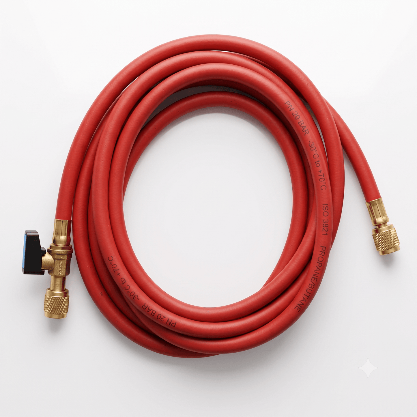 TUBO FLEX PER GAS R410A CON RUBINETTO5/16" sae LUNGHEZZA 1500 MM - Lemag srl