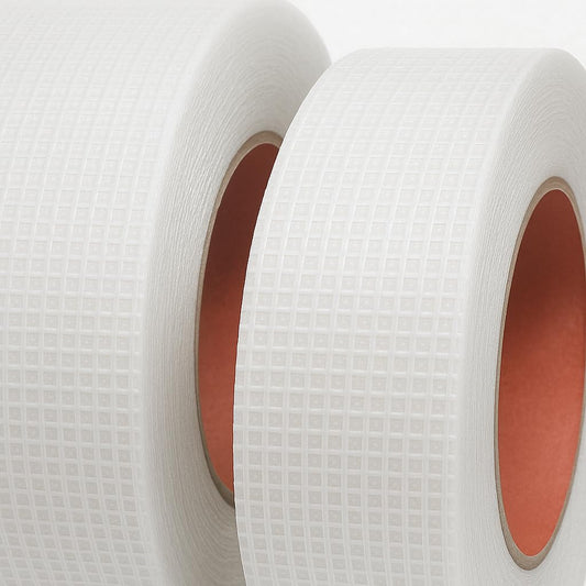 Nastro in fibra di vetro autoadesivo 48 mm x 90 m, confezione da 2 rotoli per riparazioni – dettaglio