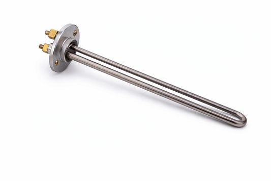 Resistenza Elettrica Diritta su Flangia 1200W – 275 mm – Senza Porta Anodo – Ricambio Scaldabagno / Boiler - Lemag srl