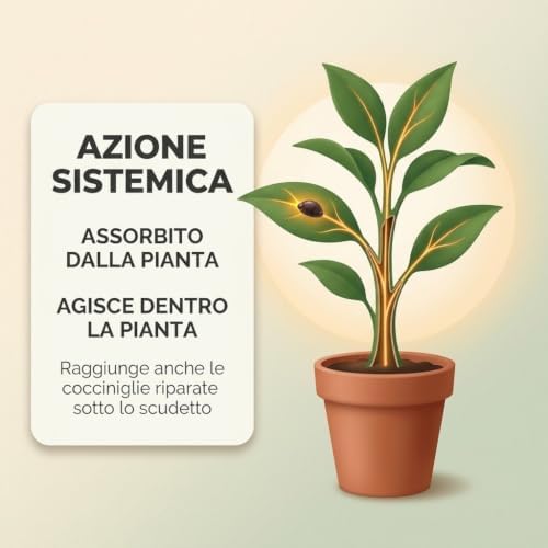 Insetticida Sistemico Anticocciniglia Pronto Uso – 3 Flaconi da 800 ml – Flupyradifurone, Azione in 1 Ora, Protezione 8 Settimane - Lemag srl