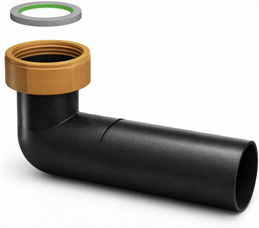 Codolo Curvo PEHD 1"1/4 x Ø40 mm con Dado in Ottone – M850 - Lemag srl