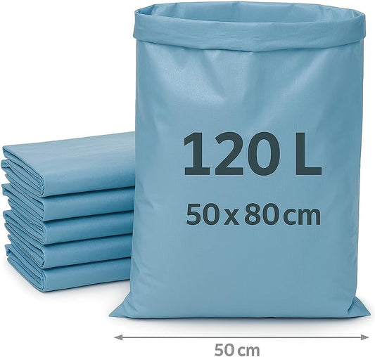5X Sacchi Macerie 50x80 cm 120 L – Resistenti Rinforzati per Rifiuti Edili – LEMAG SRL - Lemag srl