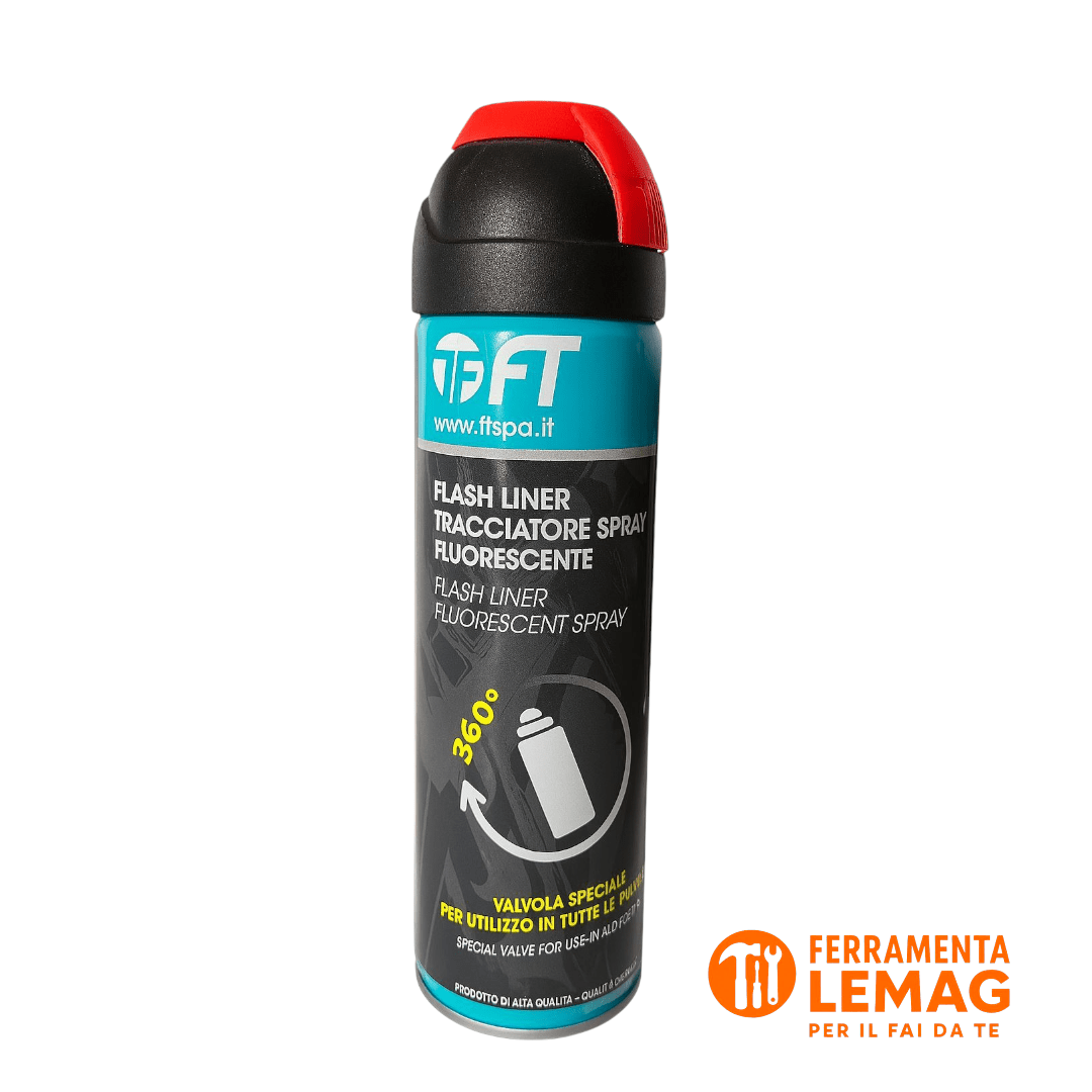 Spray Tracciatore Fluorescente Rosso 500 ml – Cantiere Segnalazione – Lemag SRL - Lemag srl