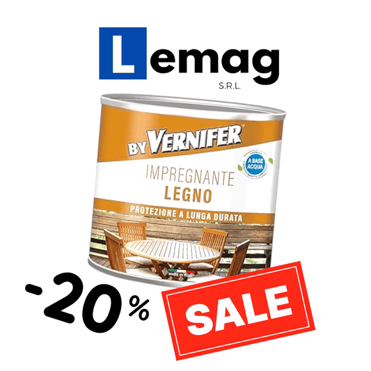 Vernifer Impregnante all’Acqua 500ml Ciliegio Legno Esterni Interni - Lemag srl - Lemag srl