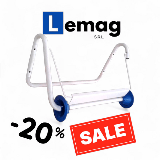 Dispenser Portarotolo da Parete industriale per Bobina Carta in acciaio BIANCO - Lemag srl