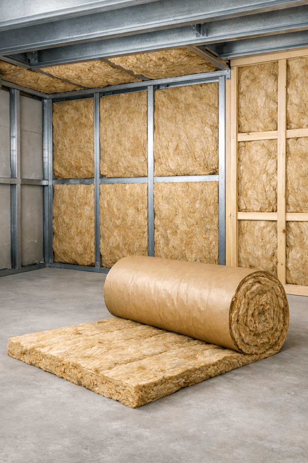 Roulrock Kraft 121 Lana di Roccia 60mm Rotolo 800x120cm Isolante Termoacustico - Lemag srl