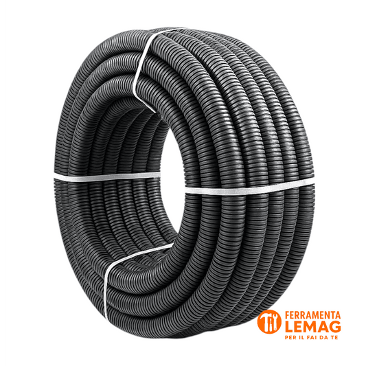 Tubo Corrugato Cavidotto Doppia Parete Ø63 mm – Matassa da 50 Metri Polietilene - Lemag srl