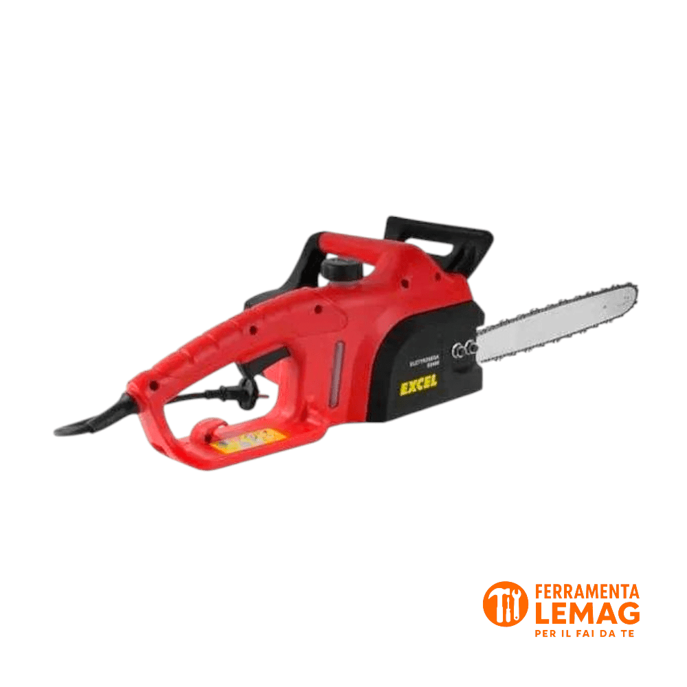 Elettrosega Excel 1800W con barra da 40 cm, potente e maneggevole per taglio - Lemag srl