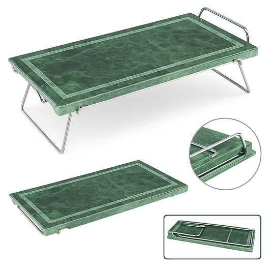 Piastra in Pietra Ollare 19x37 cm con Supporto Inox – Piastra BBQ e Fornello - Lemag srl
