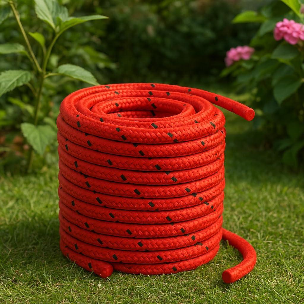 Treccia Elastica Rossa Ø8 mm x 10 m – Corda Multiuso Resistente – Lemag SRL - Lemag srl